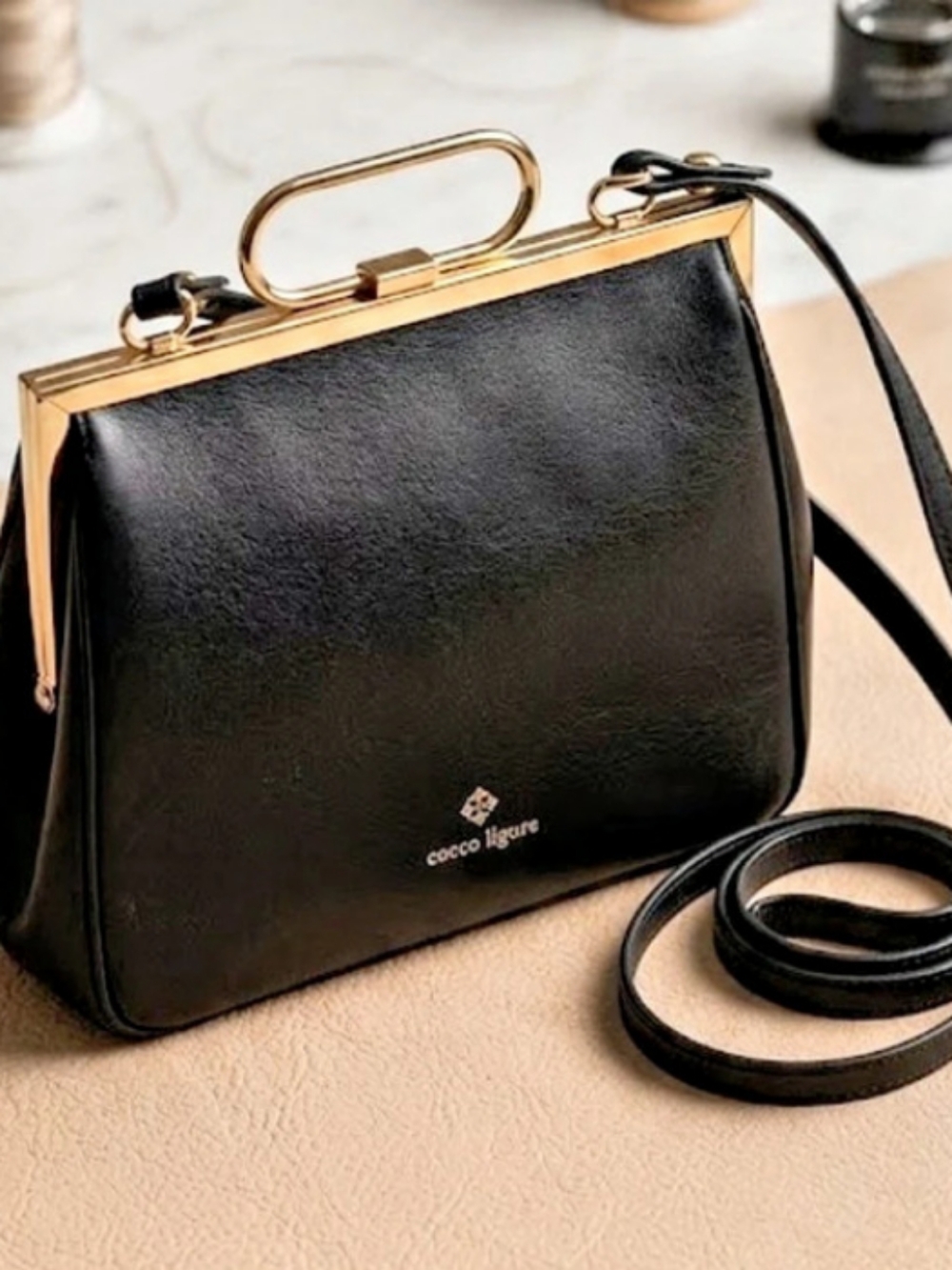 NWOT Nanette Lepore Black Vintage Inspired Shoulder Bag W/ Gold Tone Hardware